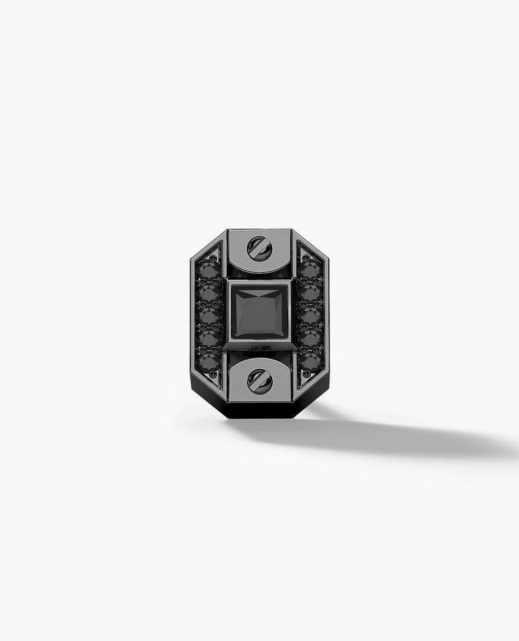 BRIGGS EverBlak Gold Single Stud Earring with 0.18ct Black Diamonds