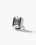 BRIGGS Gold Single Stud Earring with 0.18ct Black Diamonds