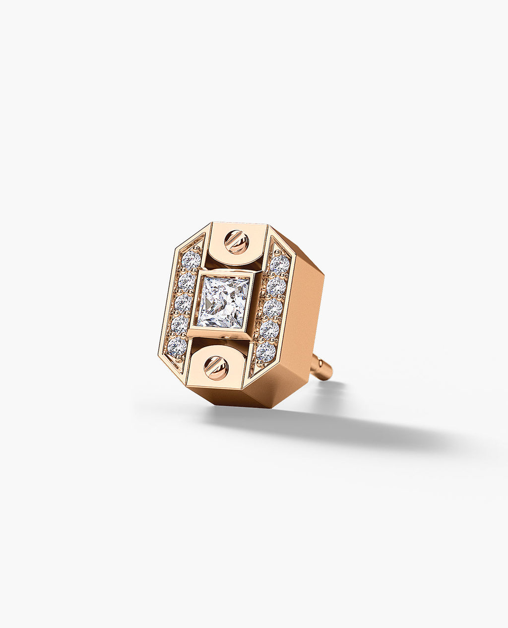 BRIGGS Gold Single Stud Earring with 0.18ct Diamonds