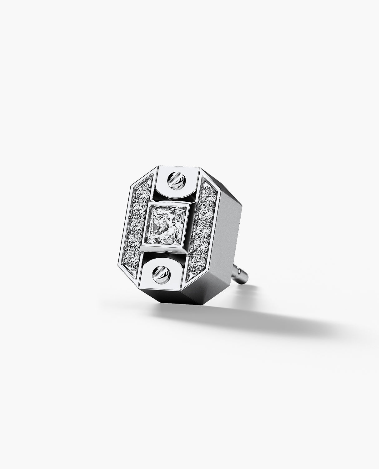 BRIGGS Gold Single Stud Earring with 0.18ct Diamonds