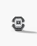 LA PAZ Gold Single Stud Earring with 0.17ct Black Diamonds
