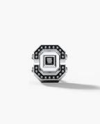 LA PAZ Gold Single Stud Earring with 0.17ct Black Diamonds