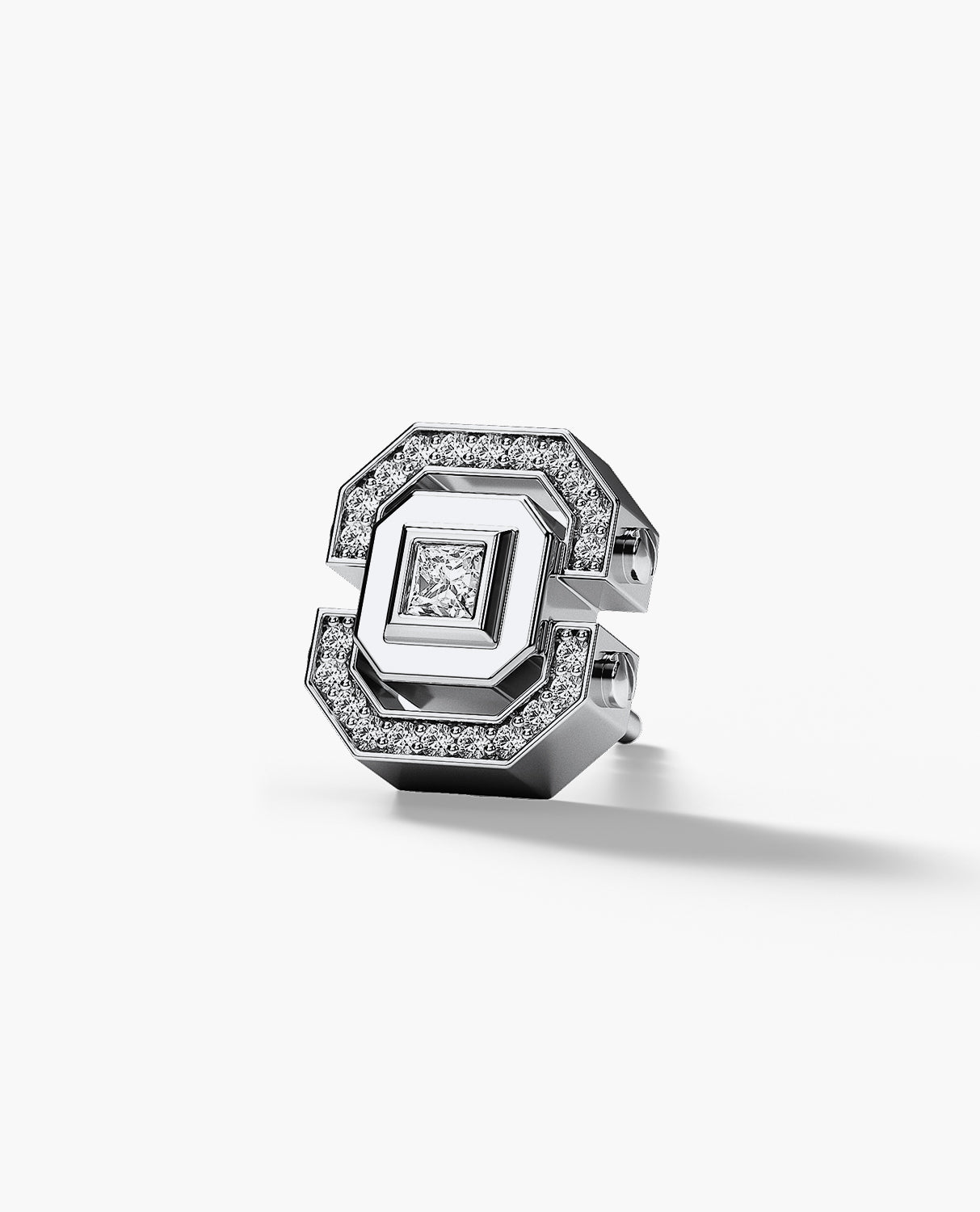 LA PAZ Gold Single Stud Earring with 0.17ct Diamonds
