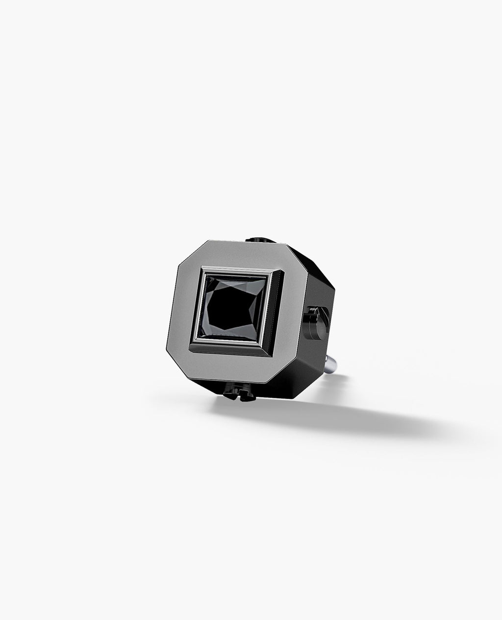LA PAZ EverBlak Gold Single Stud Earring with 0.25ct Black Diamonds
