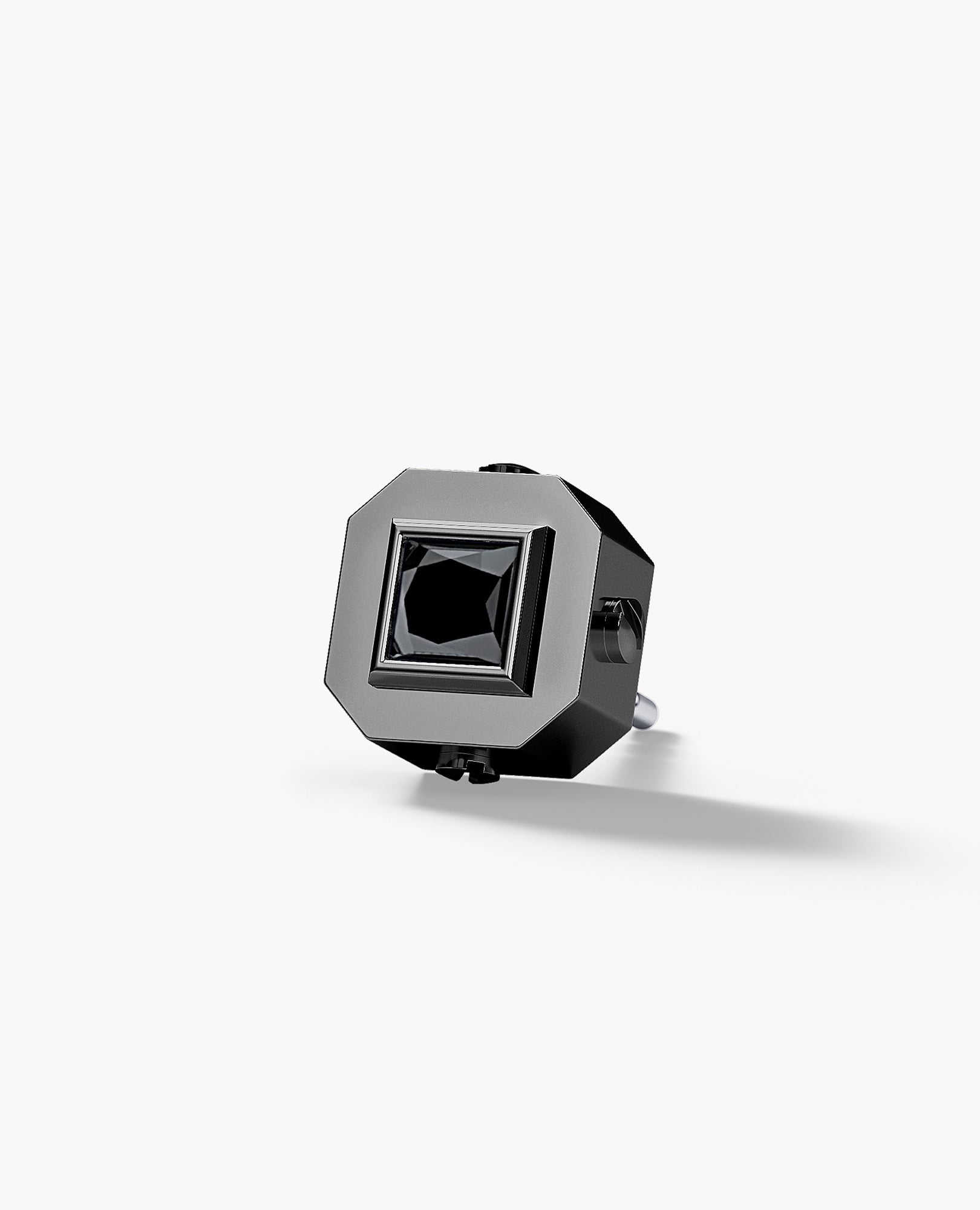 LA PAZ EverBlak Gold Single Stud Earring with 0.25ct Black Diamonds