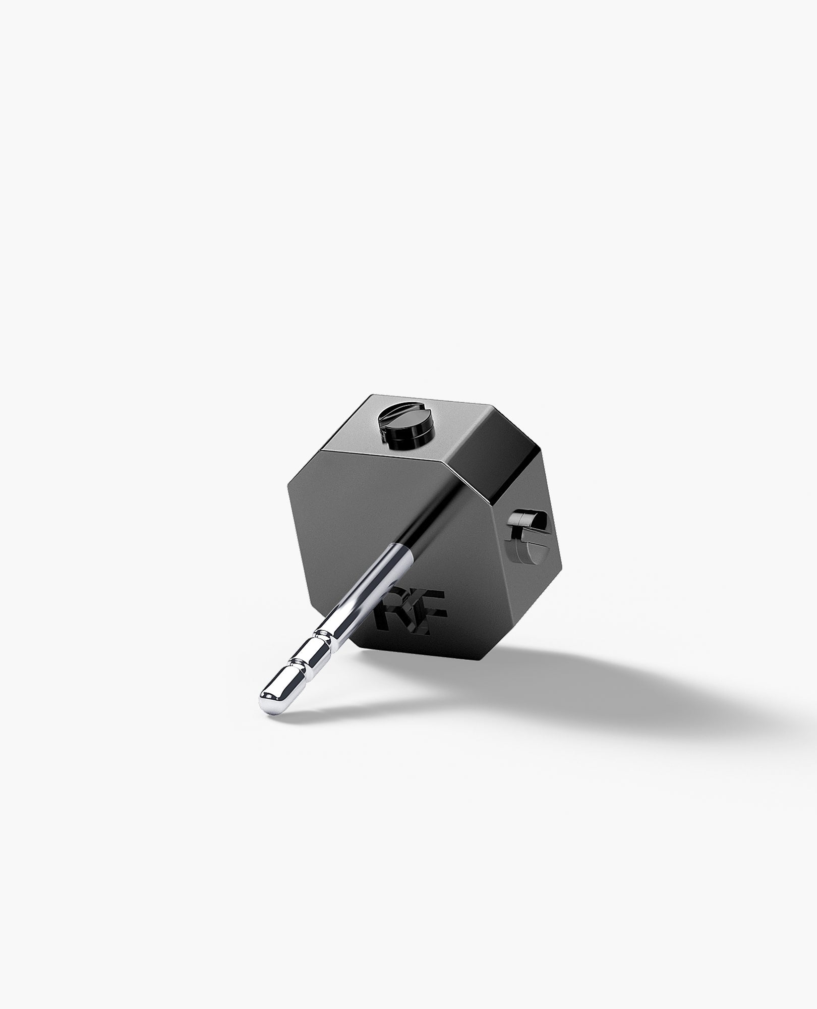 LA PAZ EverBlak Gold Single Stud Earring with 0.25ct Black Diamonds