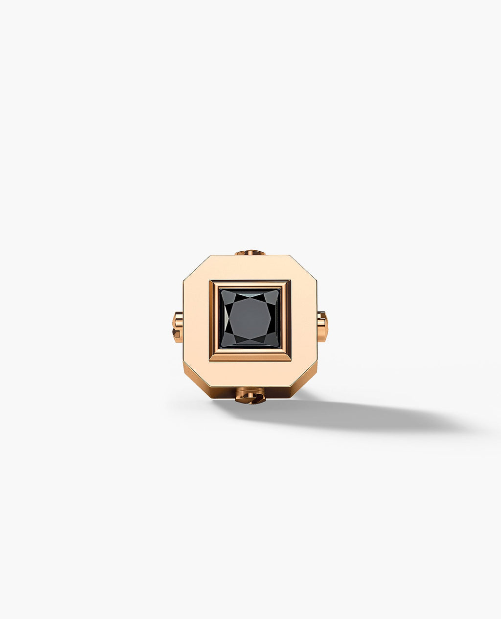 LA PAZ Gold Single Stud Earring with 0.25ct Black Diamonds