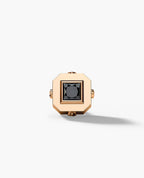 LA PAZ Gold Single Stud Earring with 0.25ct Black Diamonds