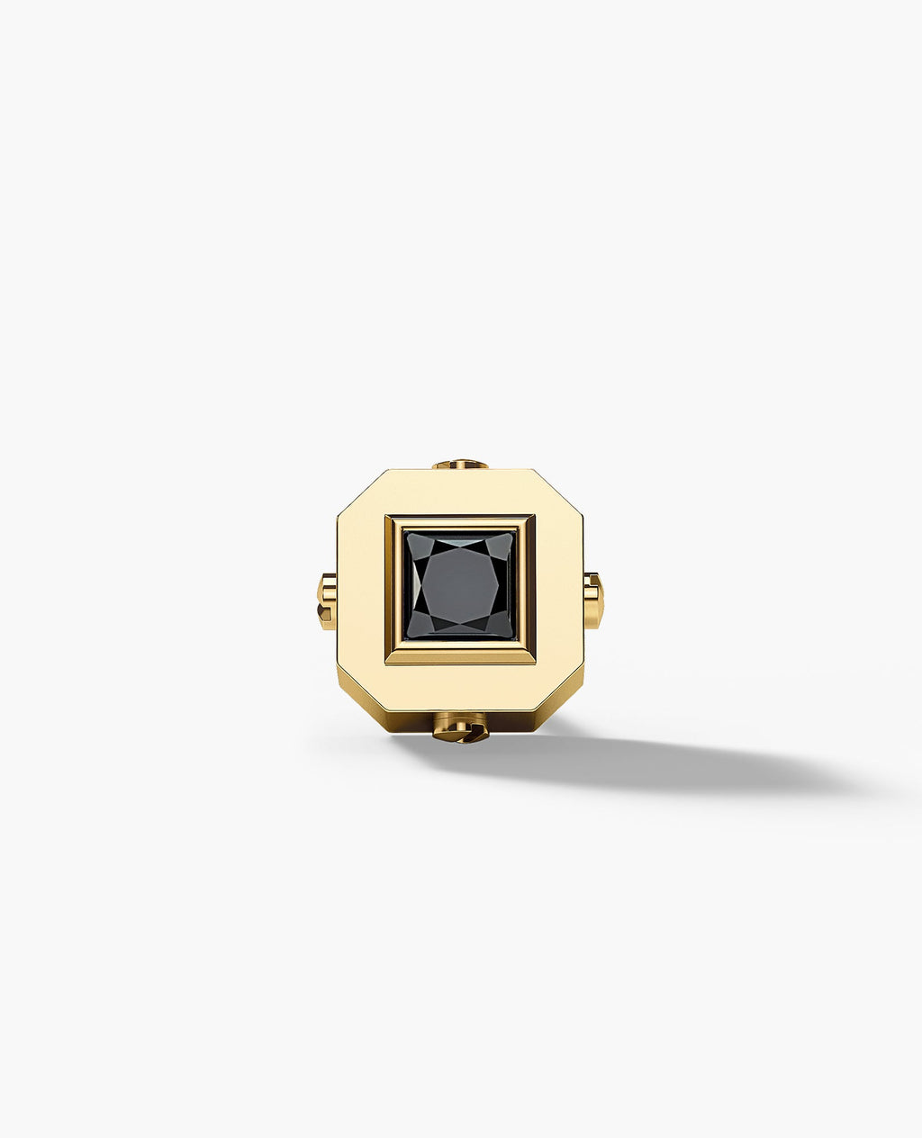 LA PAZ Gold Single Stud Earring with 0.25ct Black Diamonds