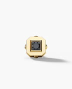 LA PAZ Gold Single Stud Earring with 0.25ct Black Diamonds