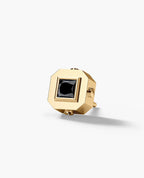 LA PAZ Gold Single Stud Earring with 0.25ct Black Diamonds