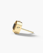 LA PAZ Gold Single Stud Earring with 0.25ct Black Diamonds