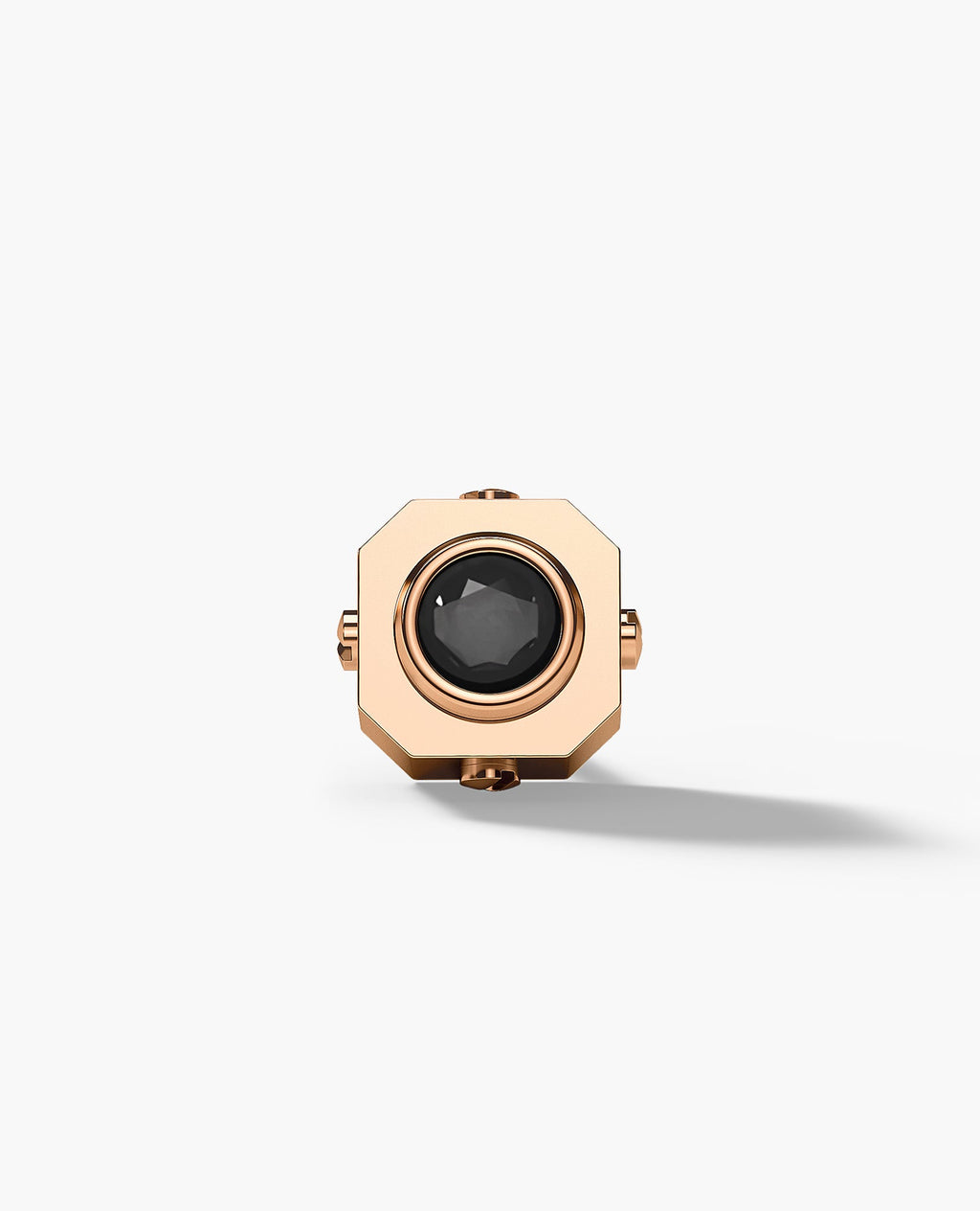 LA PAZ Gold Single Stud Earring with 0.30ct Black Diamonds