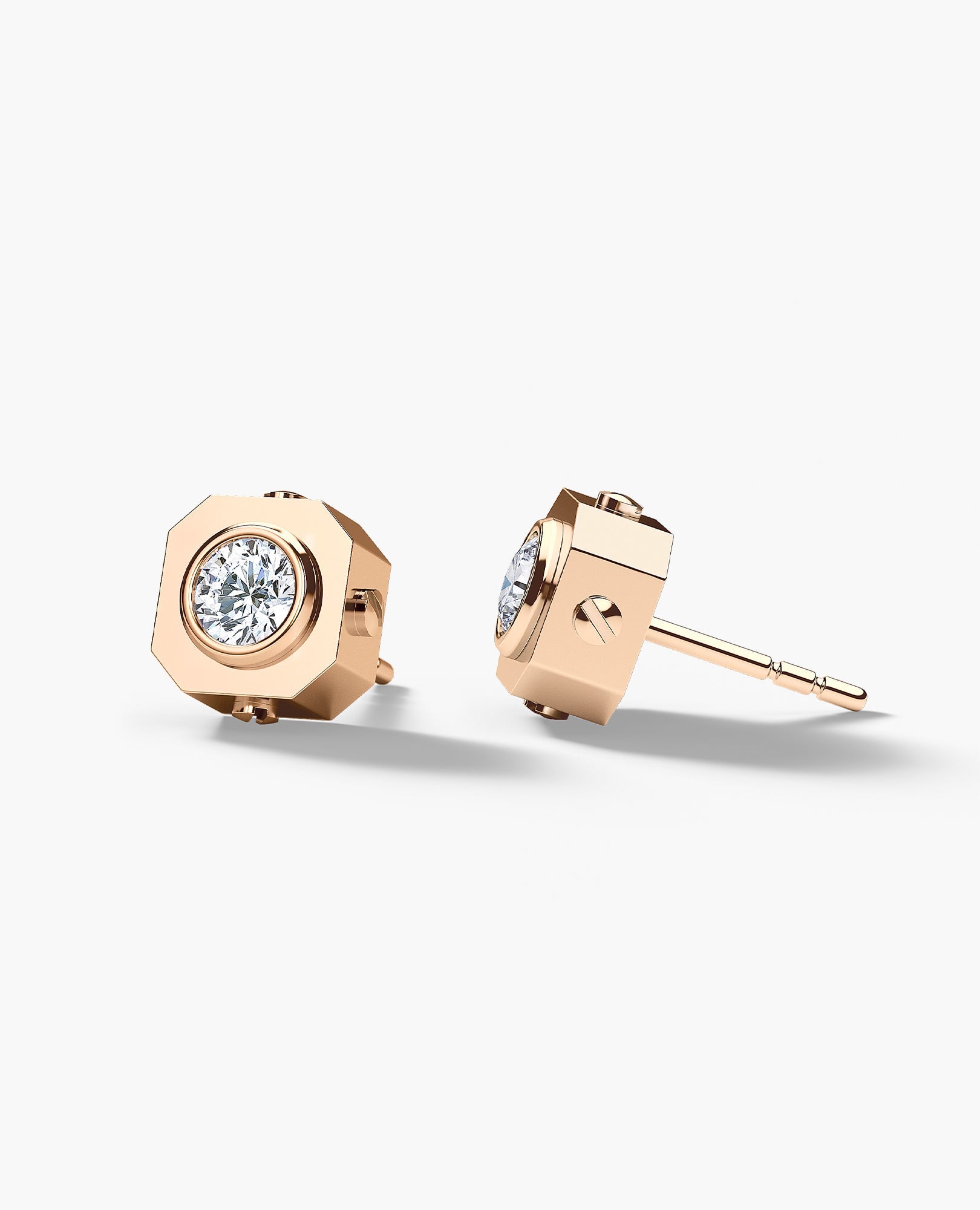 LA PAZ Gold Single Stud Earring with 0.30ct Diamonds