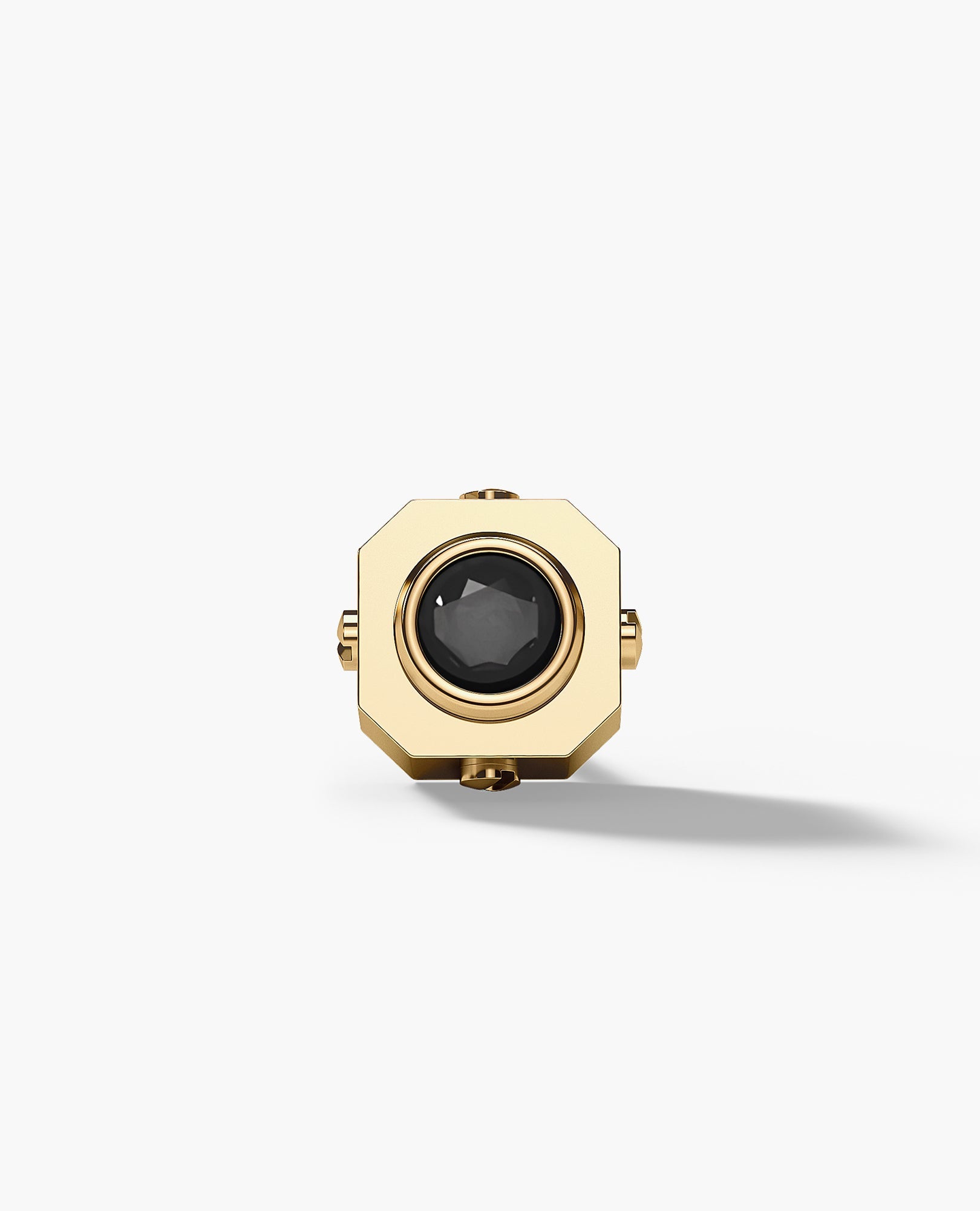 LA PAZ Gold Single Stud Earring with 0.30ct Black Diamonds