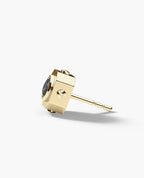 LA PAZ Gold Single Stud Earring with 0.30ct Black Diamonds