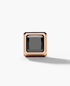 LA PAZ Gold Single Stud Earring with 1.06ct Black Diamonds