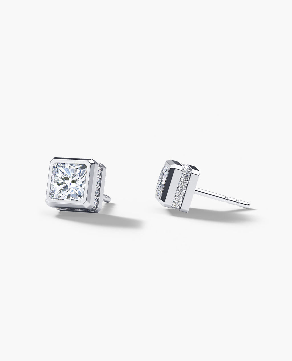 LA PAZ Gold Single Stud Earring with 1.06ct Diamonds