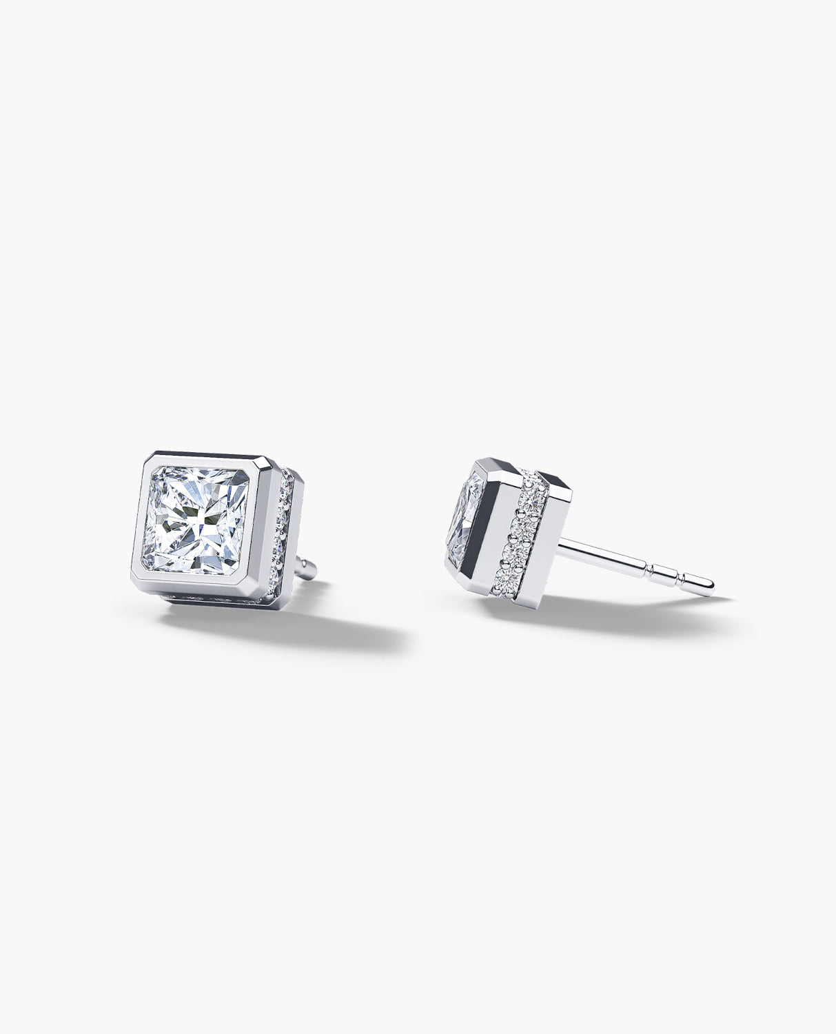LA PAZ Gold Single Stud Earring with 1.06ct Diamonds