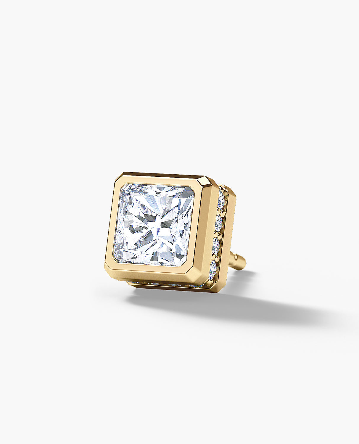 LA PAZ Gold Single Stud Earring with 1.06ct Diamonds