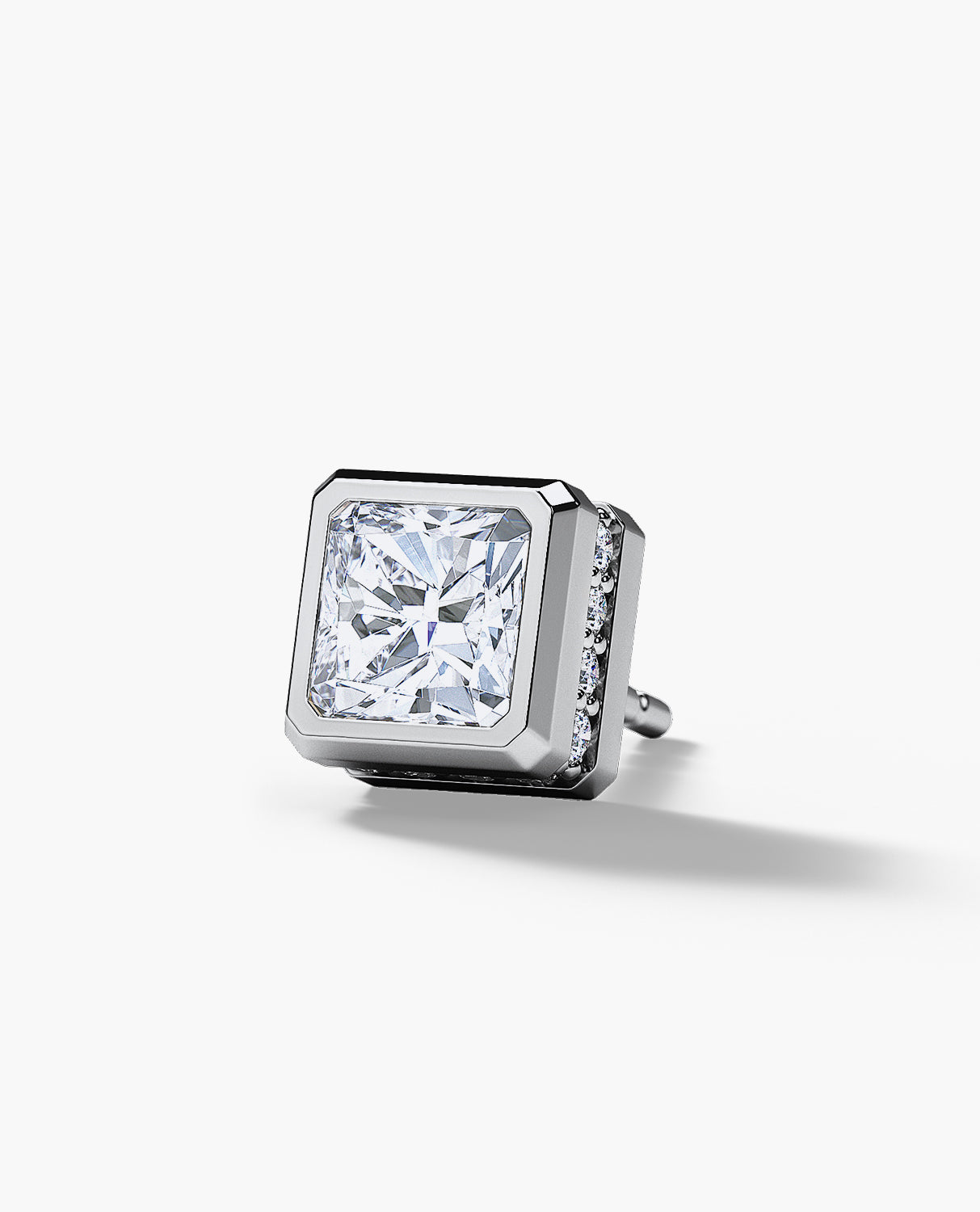 LA PAZ Gold Single Stud Earring with 1.06ct Diamonds