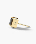 LA PAZ Gold Single Stud Earring with 0.90ct Black Diamonds