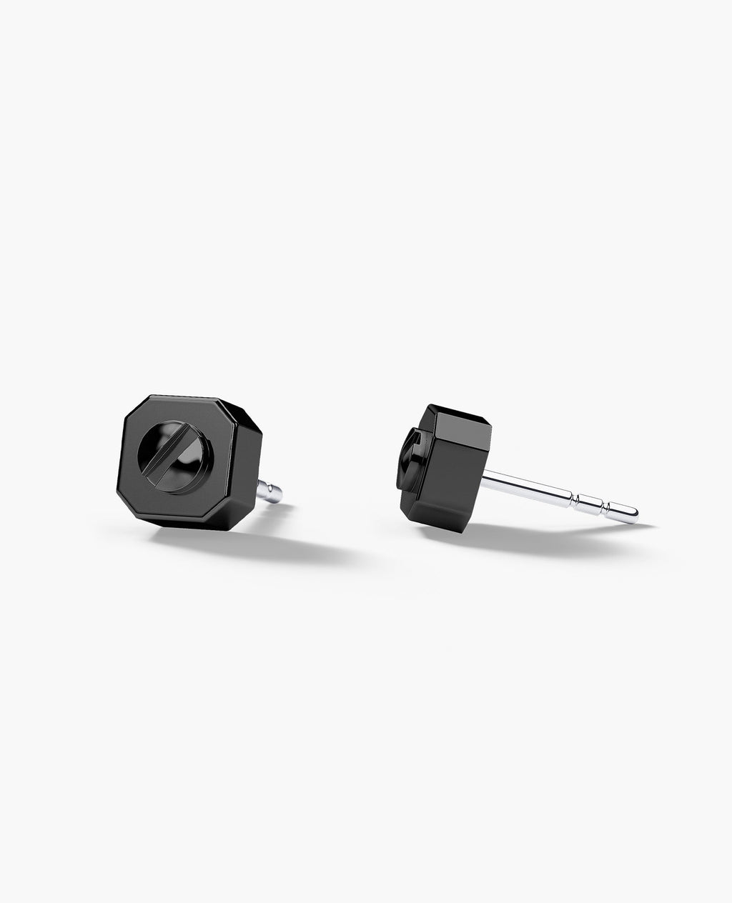 LA PAZ EverBlak Gold Single Stud Earring