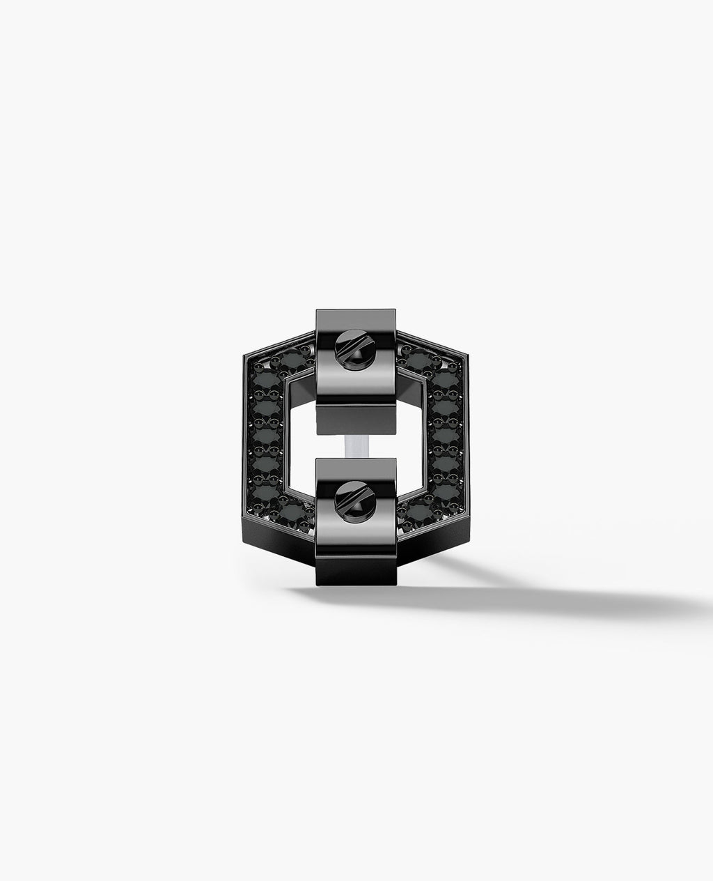 NORTHSTAR EverBlak Gold Single Stud Earring with 0.09ct Black Diamonds