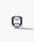 NORTHSTAR Gold Single Stud Earring with 0.09ct Black Diamonds