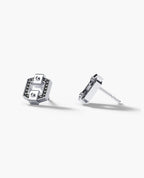 NORTHSTAR Gold Single Stud Earring with 0.09ct Black Diamonds