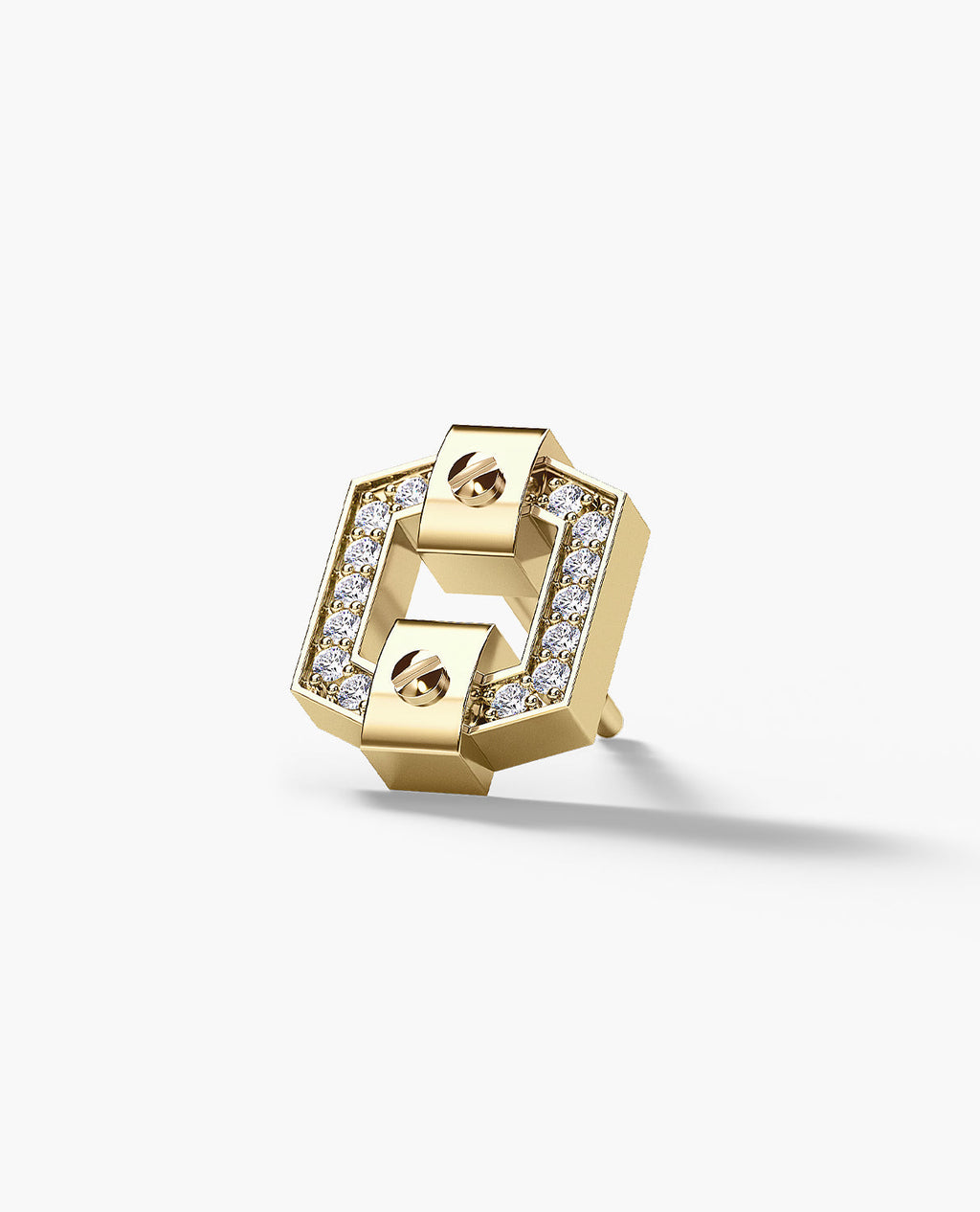 NORTHSTAR Gold Single Stud Earring with 0.09ct Diamonds