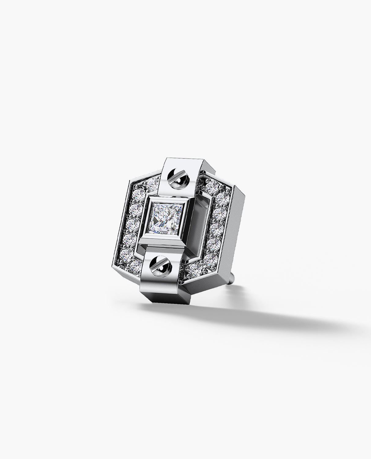 NORTHSTAR Gold Single Stud Earring with 0.19ct Diamonds