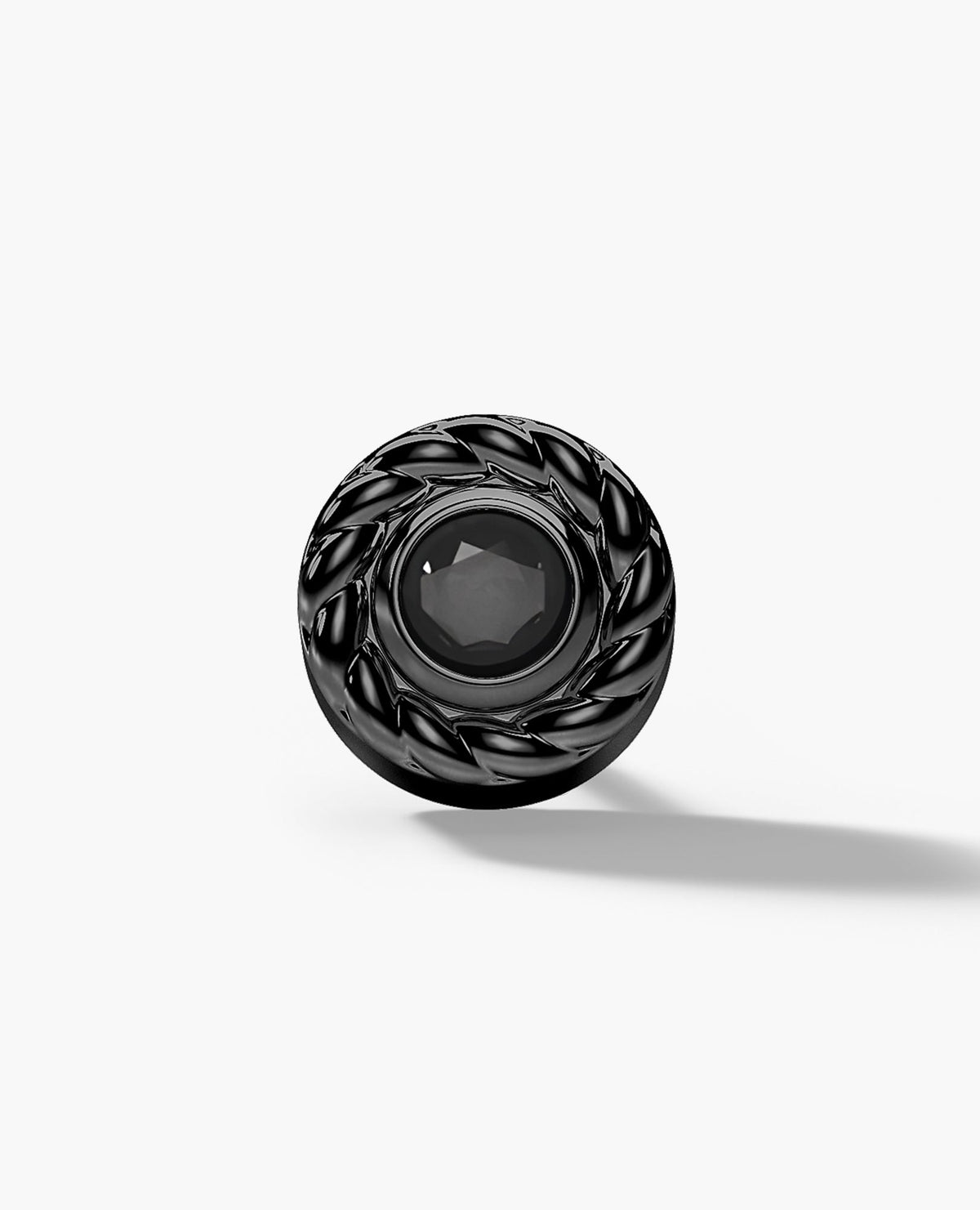 ROPES EverBlak Black Gold Single Stud Earring with 0.43ct Black Diamonds