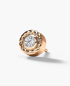ROPES Gold Single Stud Earring with 0.20ct Diamonds