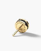 ROPES Gold Single Stud Earring with 0.43ct Black Diamonds