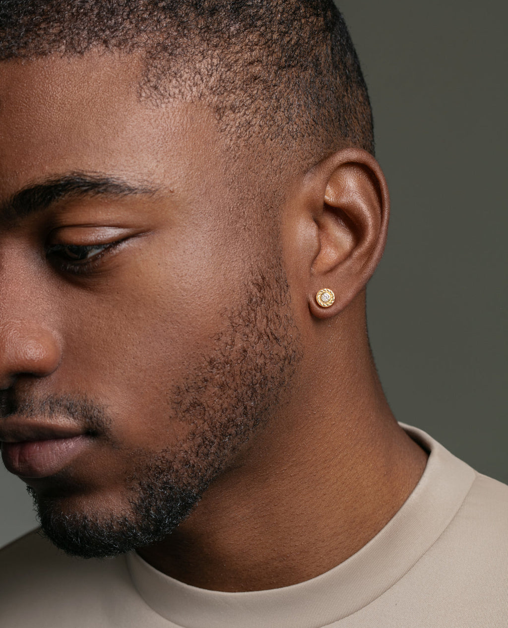 ROPES Gold Single Stud Earring with 0.43ct Diamonds