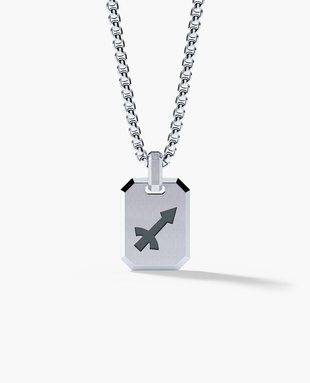 SAGITTARIUS MINI ZODIAC Dog Tag Silver Pendant