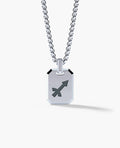 SAGITTARIUS MINI ZODIAC Dog Tag Silver Pendant