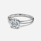 2.0 CT Round Cut Moissanite Solitaire Style Engagement Ring