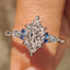 Marquise Cut Engagement Ring With Blue Sapphire Side Stone Style