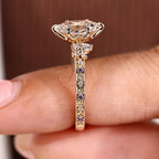 Dutch Marquise Engagement Ring in Tulip Setting