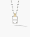 HERCULES Two-Tone Silver and 18k Yellow Gold Pendant