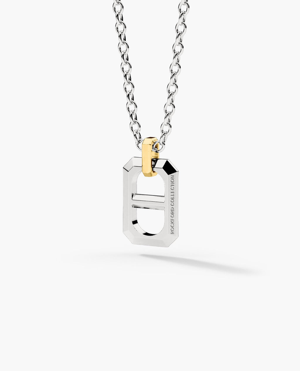 HERCULES Two-Tone Silver and 18k Yellow Gold Pendant