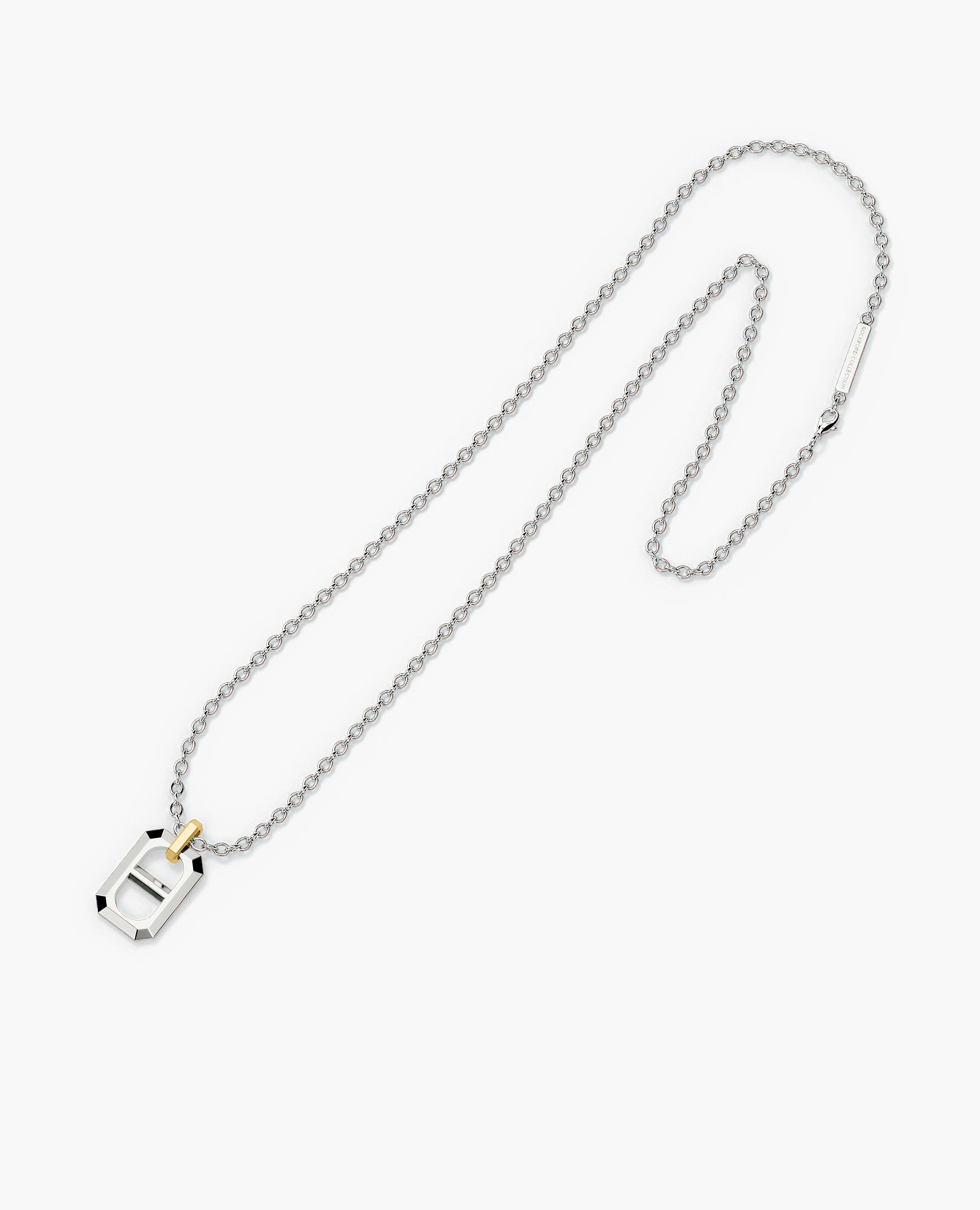 HERCULES Two-Tone Silver and 18k Yellow Gold Pendant