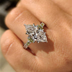 Marquise Engagement Ring In Vintage Art Deco style