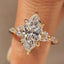 Muse Style Marquise Diamond Ring With Tulip Setting