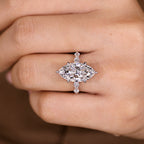 5 - 8 Carat IGI Certified Marquise Diamond Engagement Ring