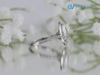 Solid Gold Pear Shaped IGI Certified Lab Grown Diamond Engagement Ring - DisneyValley