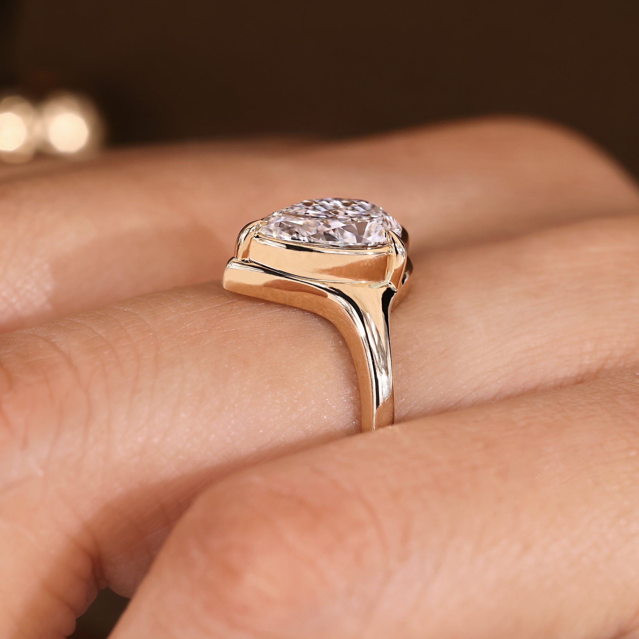 Pear Diamond Engagement Ring Design