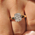 Solitaire Style Cushion Cut Diamond Ring